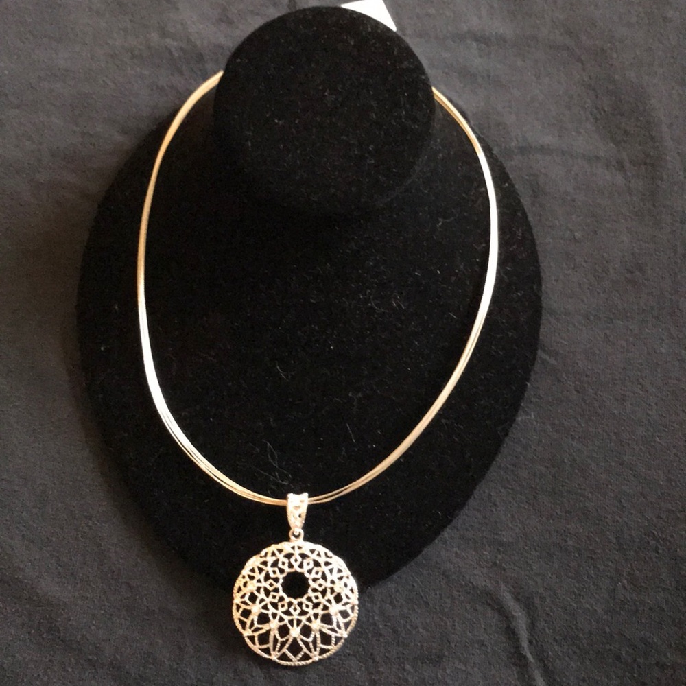 Style & Co. Silvertone Sparkle Pendant Necklace